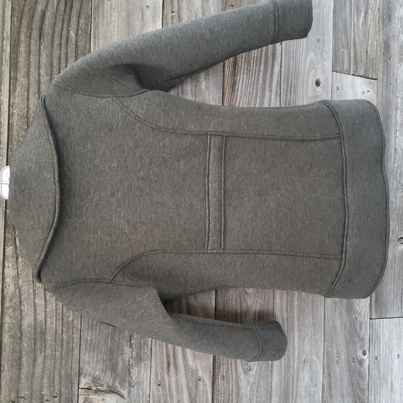 Steve Madden Charcoal Zip-Up Jacket Size Small Petite 7/8 - Picture 5 of 9